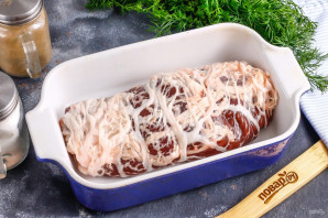 Печень в жировой сетке