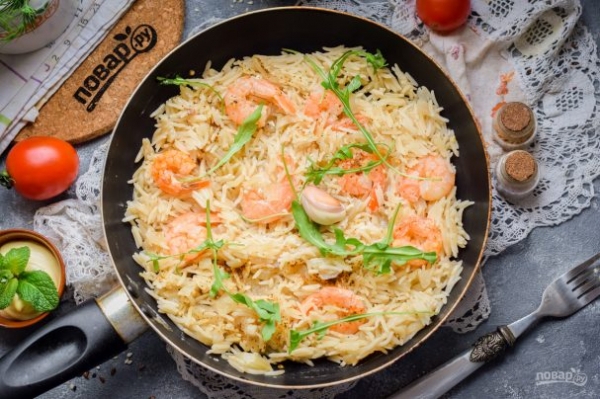 Ризотто с креветками Ризотто с креветками