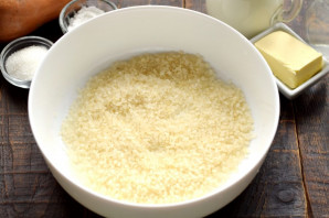 Каша с тыквой в микроволновке Каша с тыквой в микроволновке