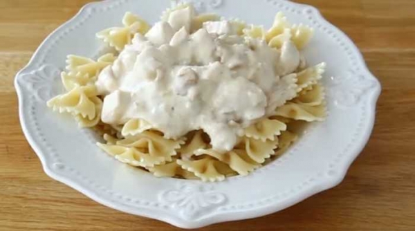 Макароны с курицей и сливочным сырным соусом — рецепт с фотографиями
Макароны с курицей и сливочным сырным соусом — рецепт с фотографиями