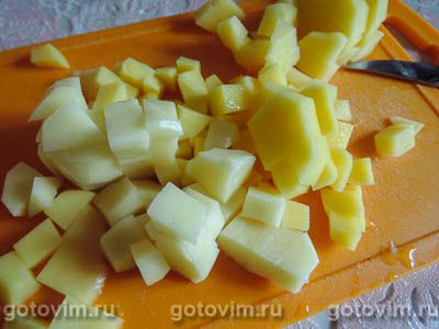 Сырный суп с колбасой Сырный суп с колбасой