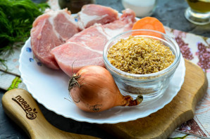 Ячневая каша с мясом Ячневая каша с мясом