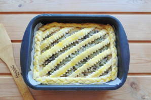 Пирог с капустой и грибами Пирог с капустой и грибами