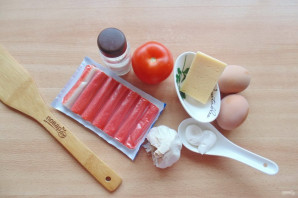 Салат с крабовыми палочками за 5 минут Салат с крабовыми палочками за 5 минут