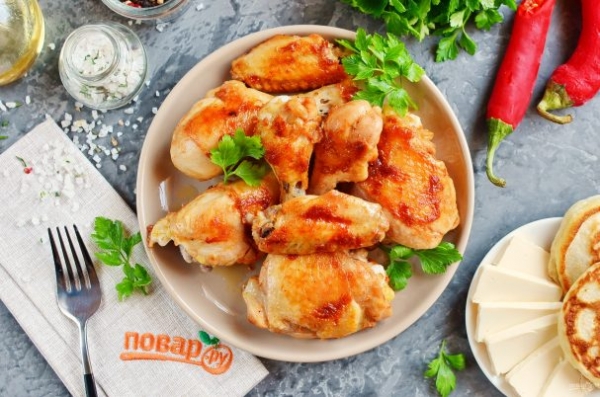 Вкусная жареная курица Вкусная жареная курица