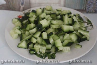 Салат с тунцом и овощами