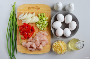 Фриттата с курицей