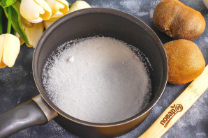 Панна-котта с киви Панна-котта с киви