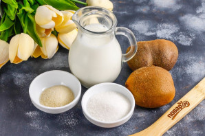 Панна-котта с киви Панна-котта с киви