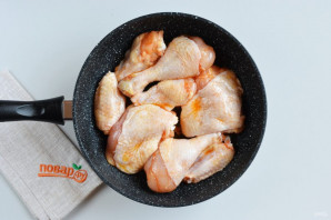 Вкусная жареная курица Вкусная жареная курица