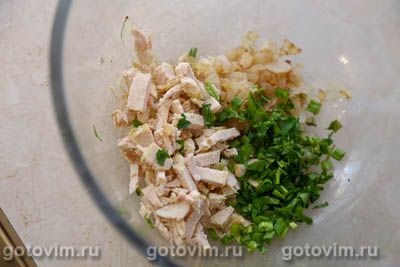 Круассаны из готового теста с курицей и сыром Круассаны из готового теста с курицей и сыром