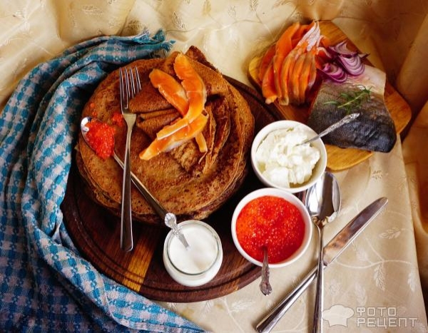 Рецепт: Блины "Бородино" - заварные плюс бонус-рецепт Рецепт: Блины "Бородино" - заварные плюс бонус-рецепт