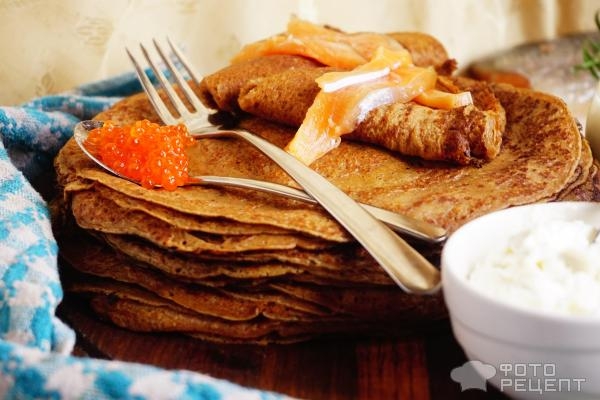 Рецепт: Блины "Бородино" - заварные плюс бонус-рецепт Рецепт: Блины "Бородино" - заварные плюс бонус-рецепт