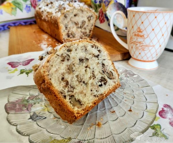 Рецепт: Кекс с орехами - Ароматная выпечка с грецким орехом Рецепт: Кекс с орехами - Ароматная выпечка с грецким орехом