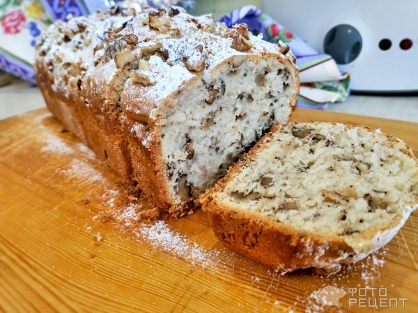 Рецепт: Кекс с орехами - Ароматная выпечка с грецким орехом Рецепт: Кекс с орехами - Ароматная выпечка с грецким орехом