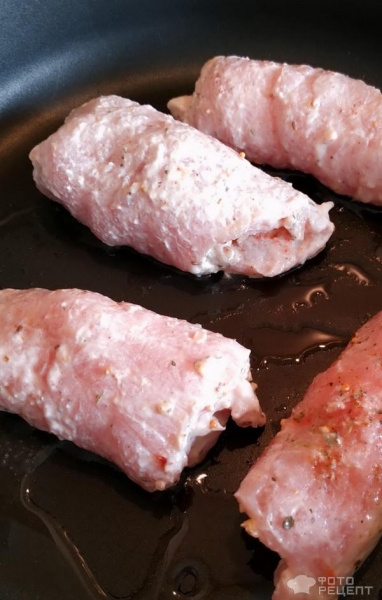 Рецепт: Крученики или мясные пальчики - с разными начинками Рецепт: Крученики или мясные пальчики - с разными начинками