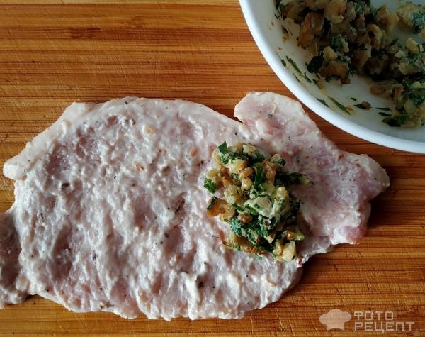 Рецепт: Крученики или мясные пальчики - с разными начинками Рецепт: Крученики или мясные пальчики - с разными начинками