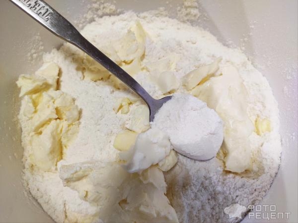 Рецепт: Печенье с творогом - Слоистое. Рецепт: Печенье с творогом - Слоистое.