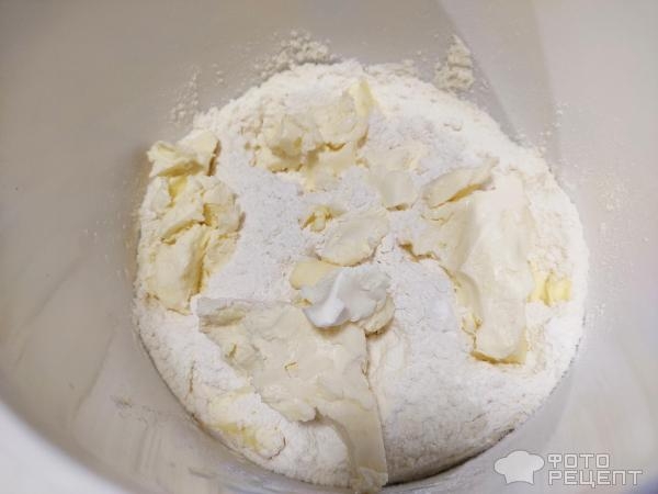 Рецепт: Печенье с творогом - Слоистое. Рецепт: Печенье с творогом - Слоистое.