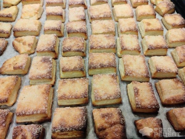 Рецепт: Печенье с творогом - Слоистое. Рецепт: Печенье с творогом - Слоистое.