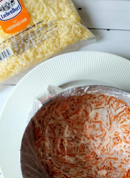 Рецепт: Салат "Генеральский" - в праздничном оформлении Рецепт: Салат "Генеральский" - в праздничном оформлении