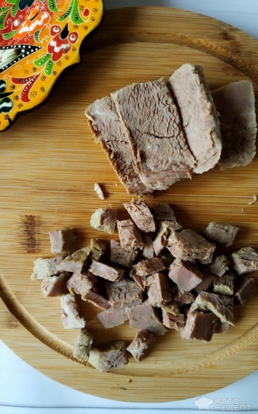 Рецепт: Салат "Генеральский" - в праздничном оформлении Рецепт: Салат "Генеральский" - в праздничном оформлении