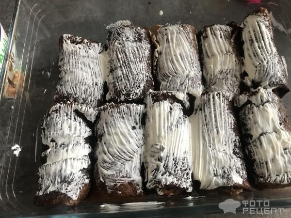 Рецепт: Шоколадные блины с творогом - нежные, ванильно-шоколадные Рецепт: Шоколадные блины с творогом - нежные, ванильно-шоколадные