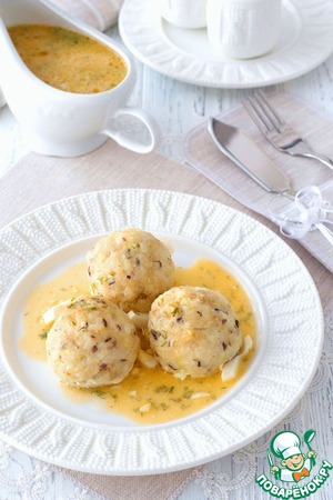 Тефтели из трески под польским соусом Тефтели из трески под польским соусом