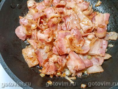 Гратен из картофеля с беконом и сыром Гратен из картофеля с беконом и сыром