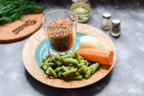 Гречка со стручковой фасолью Гречка со стручковой фасолью