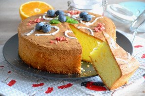 Апельсиновый шифоновый бисквит Апельсиновый шифоновый бисквит