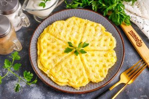 Омлет в вафельнице Омлет в вафельнице