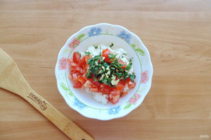 Бутерброды с творогом и помидорами Бутерброды с творогом и помидорами