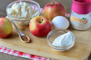 Яблоки фаршированные творогом Яблоки фаршированные творогом