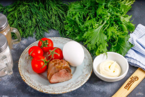 Салат с ростбифом и рукколой Салат с ростбифом и рукколой