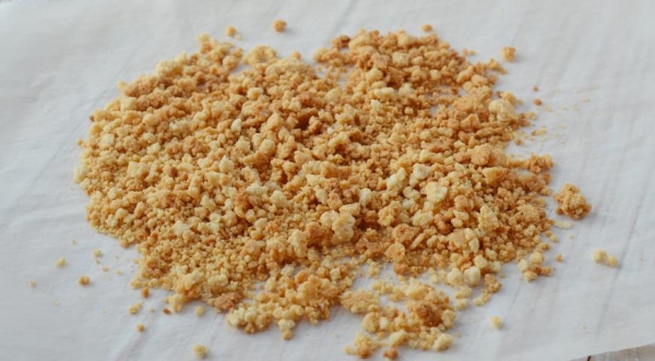 Панна-котта с апельсиновой карамелью и штрейзелем, пошаговый рецепт с фото Панна-котта с апельсиновой карамелью и штрейзелем, пошаговый рецепт с фото