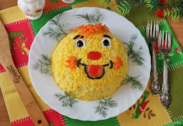 Салат "Колобок"