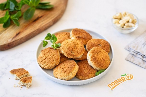 Веганское кокосовое печенье Веганское кокосовое печенье