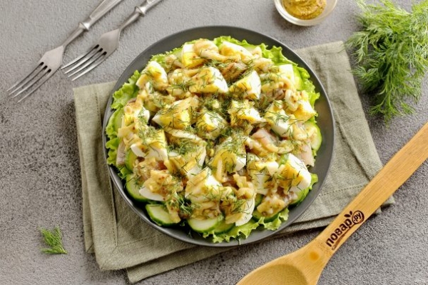 Салат "Майский" без майонеза Салат "Майский" без майонеза