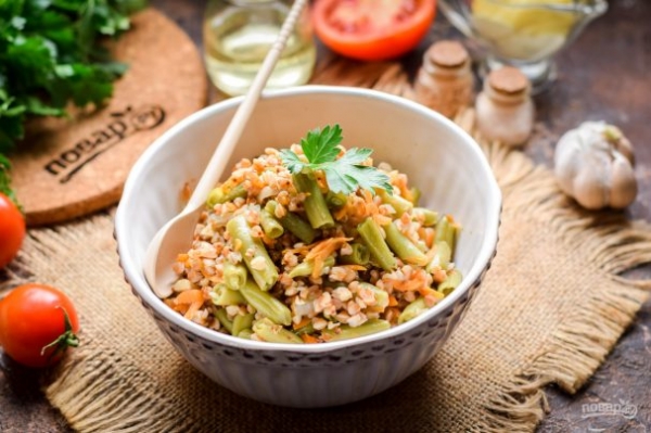 Гречка со стручковой фасолью Гречка со стручковой фасолью