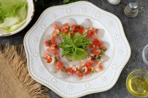 Карпаччо из сибаса Карпаччо из сибаса