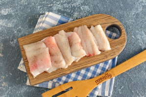 Судак на овощной подушке