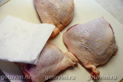 Куриные бедра с горчицей и сливками Куриные бедра с горчицей и сливками