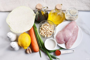 Салат с куриной грудкой и капустой Салат с куриной грудкой и капустой