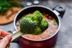 Суп с брокколи и кукурузой Суп с брокколи и кукурузой