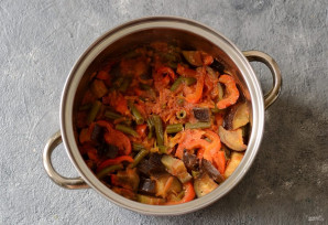 Стручковая фасоль с баклажанами на зиму Стручковая фасоль с баклажанами на зиму