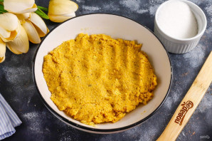 Пирог с голубикой и сметанной заливкой Пирог с голубикой и сметанной заливкой