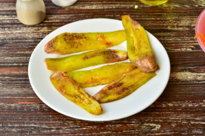 Рулетики из баклажанов на зиму