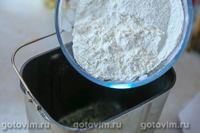 Плетеный хлеб с чесноком и укропом (без яиц и молока)