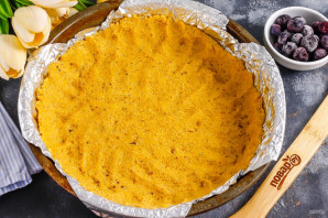 Пирог с голубикой и сметанной заливкой Пирог с голубикой и сметанной заливкой